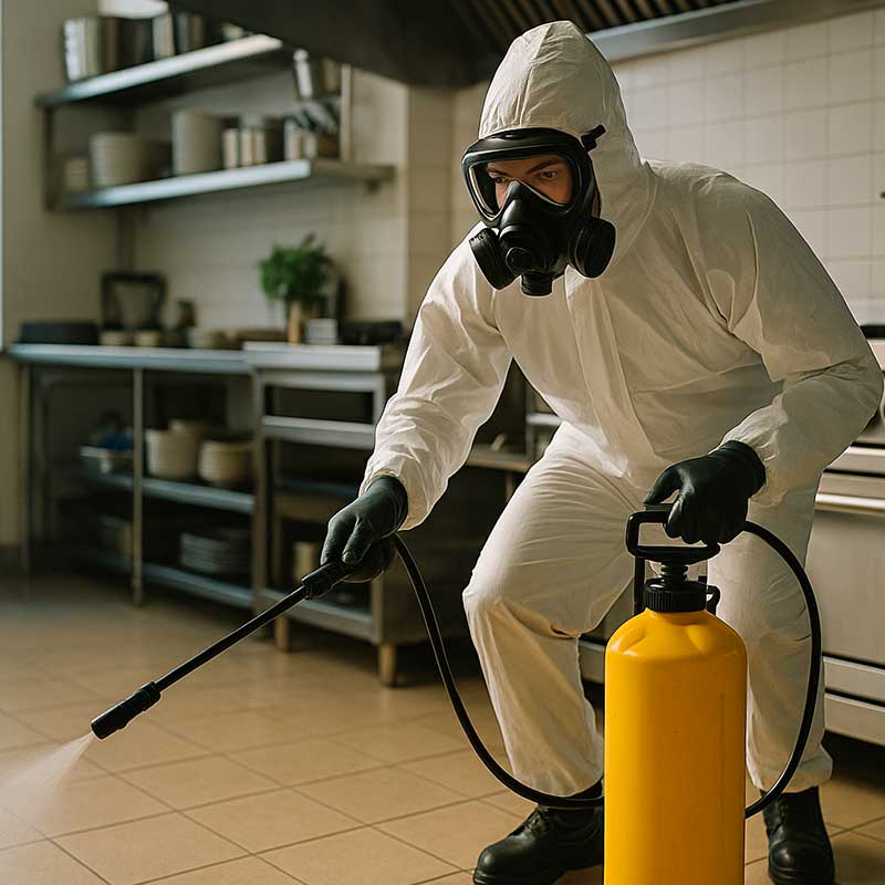 técnico de fumigación